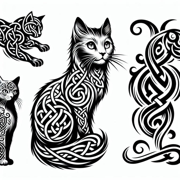 Celtic Cat Tattoo Generator