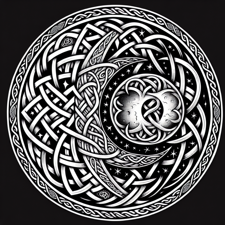 Celtic Moon Tattoo Generator