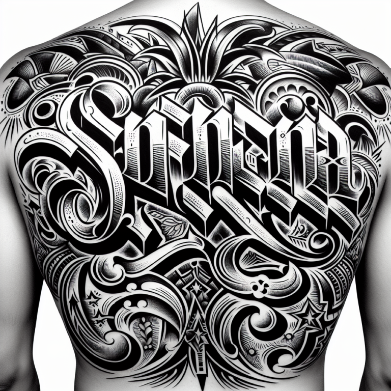 Chicano Back Tattoo Generator