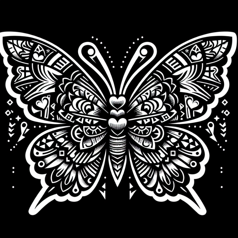 Chicano Butterfly Tattoo Generator