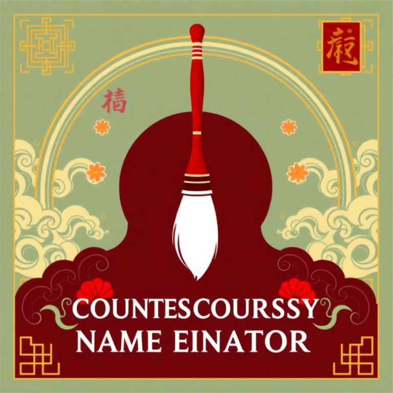 Chinese Courtesy Name Generator