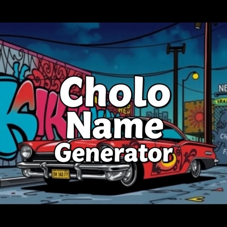 Cholo Name Generator