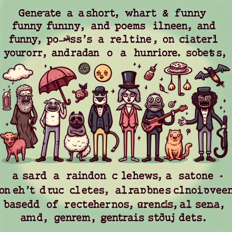 Clerihew Generator