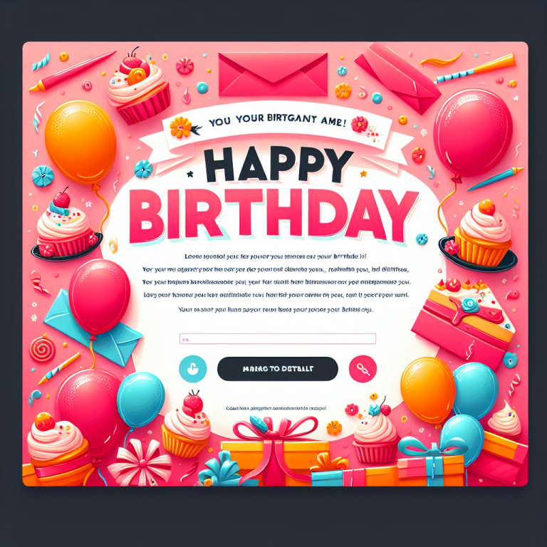 Client Birthday Email Generator