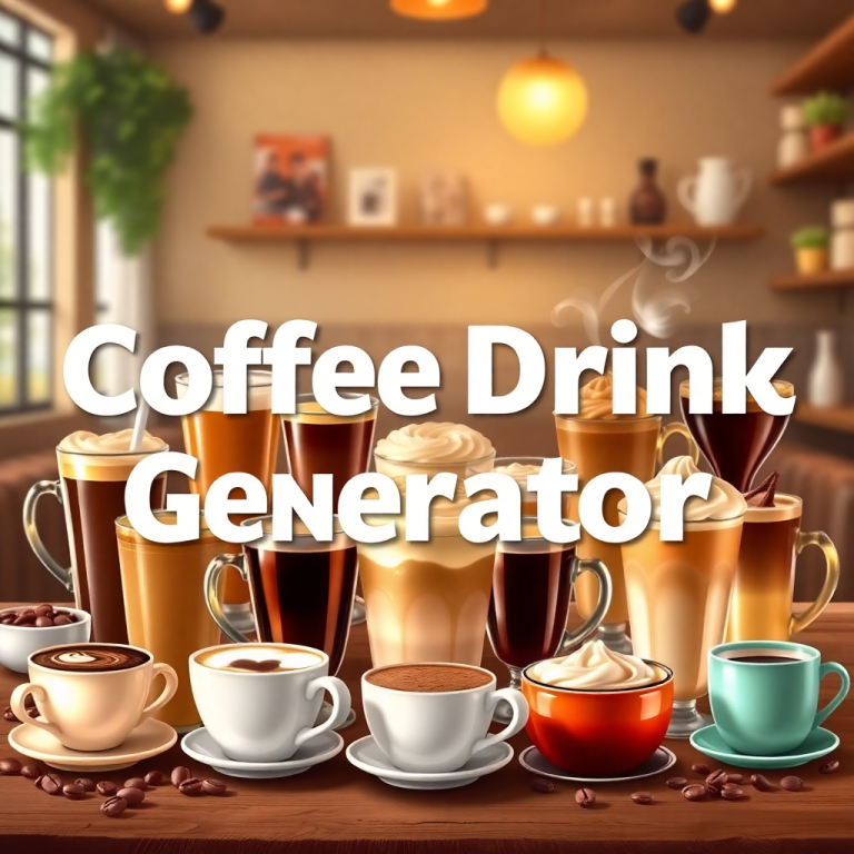 Coffee Drink Name Generator