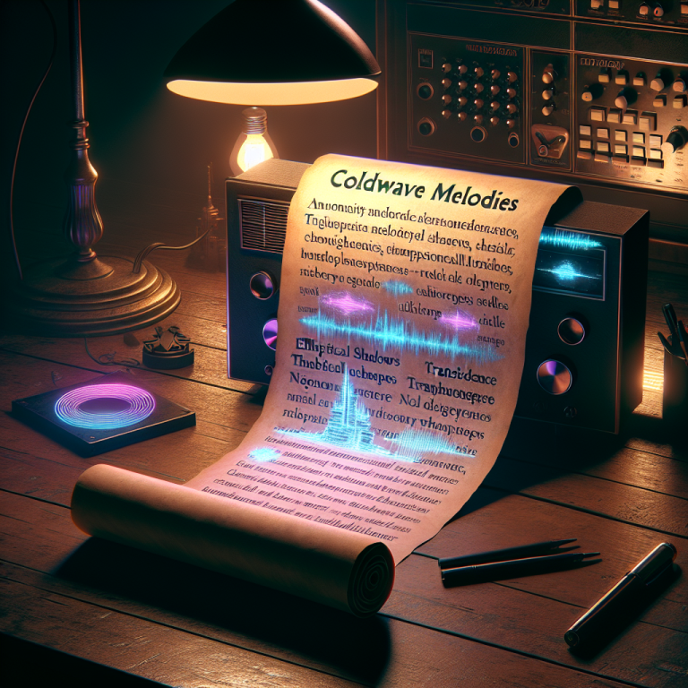 Coldwave Song Lyrics Generator