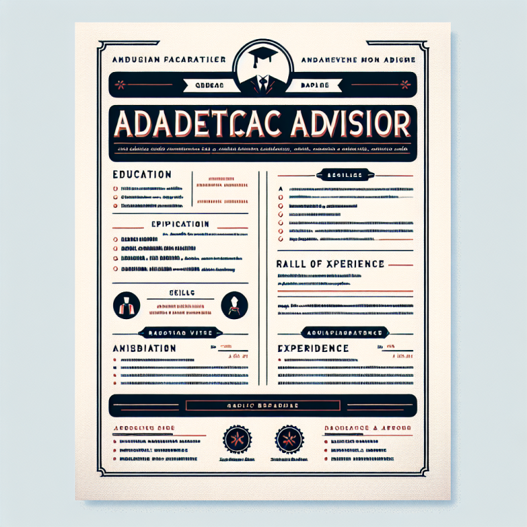 College Advisor Resume Generator