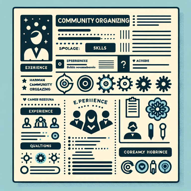 Community Organizer Resume Generator