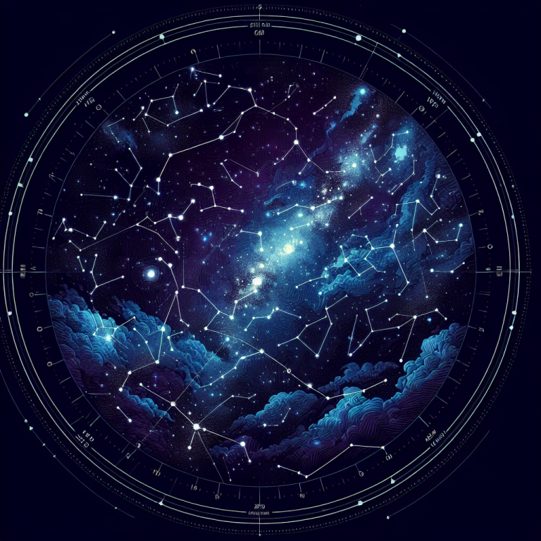 Constellation Map Illustration Generator