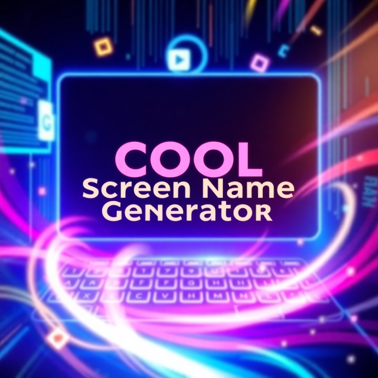 Cool Screen Name Generator