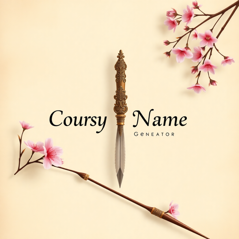 Courtesy Name Generator