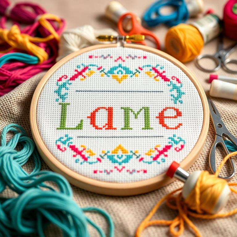 Cross Stitch Name Generator