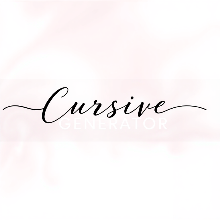 Cursive Name Generator