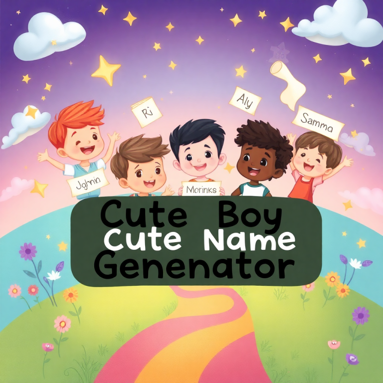Cute Boy Name Generator
