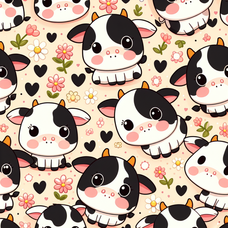 Cute Cow Print Wallpaper Generator