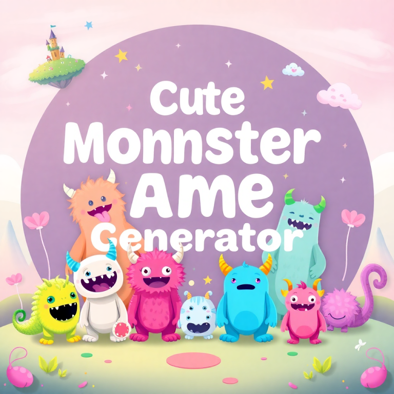 Cute Monster Name Generator