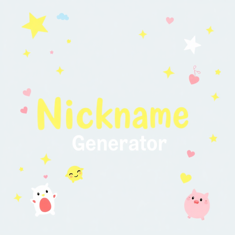 Cute Nickname Generator Based On Name