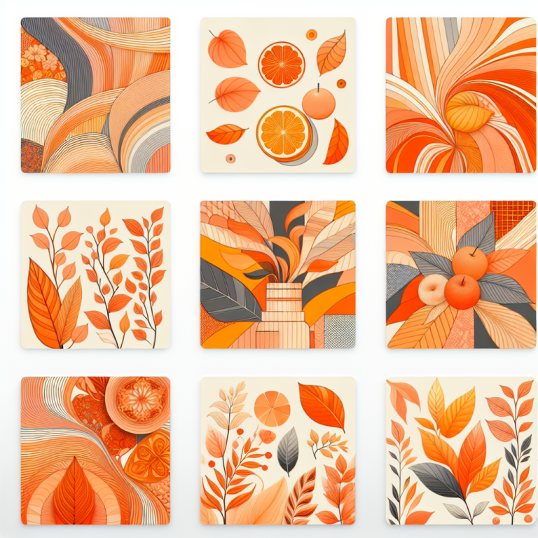 Cute Orange Wallpaper Generator