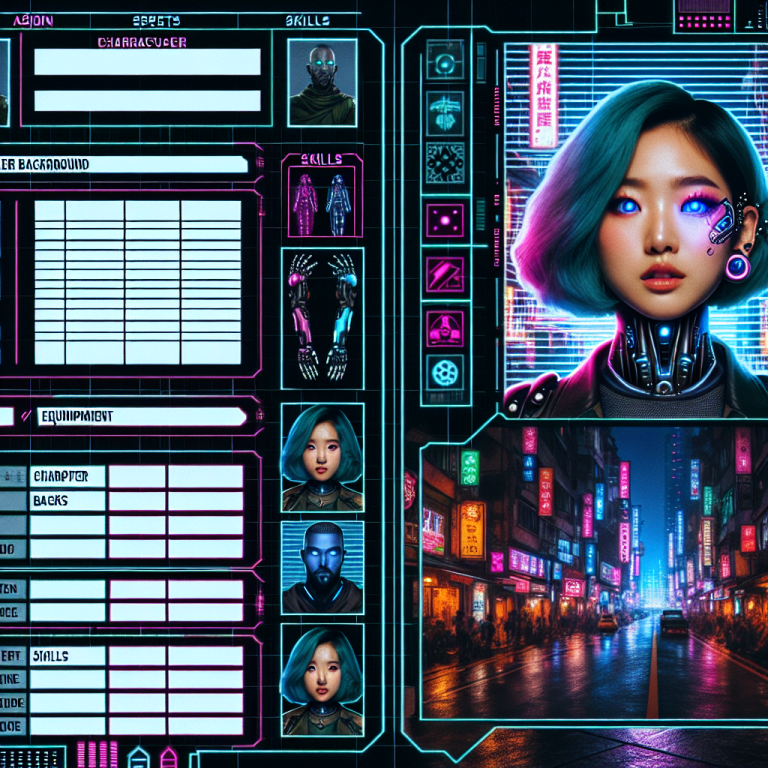 Cyberpunk Game Character Generator