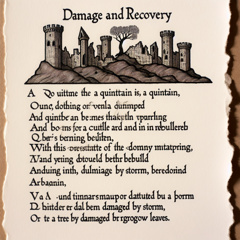 Damages Poem Generator