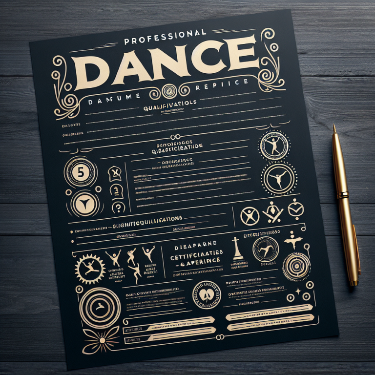 Dancer Resume Generator