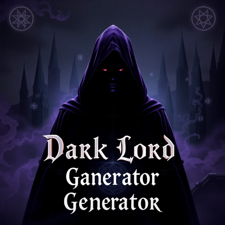 Dark Lord Name Generator