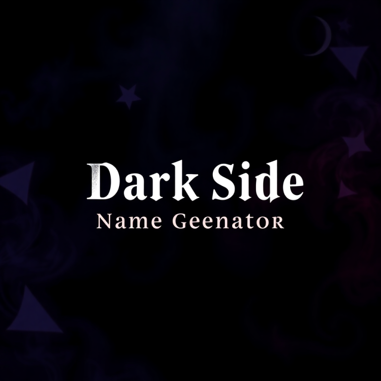 Dark Side Name Generator