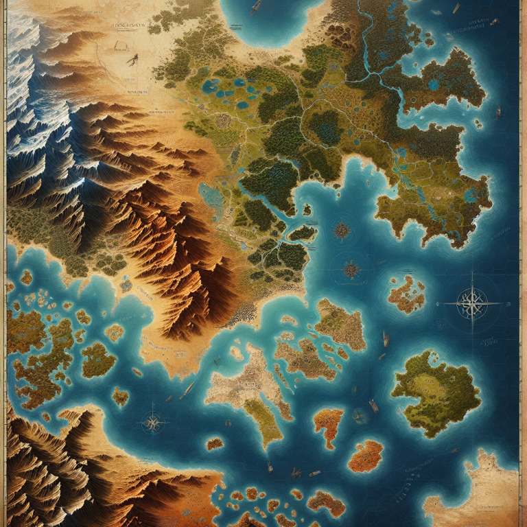 Desert Map Illustration Generator