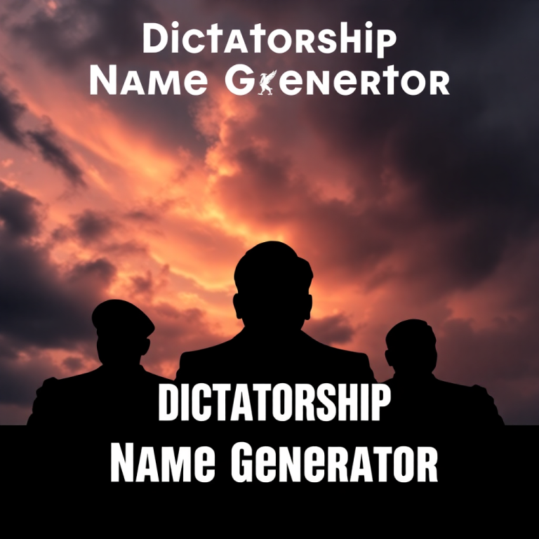 Dictatorship Name Generator