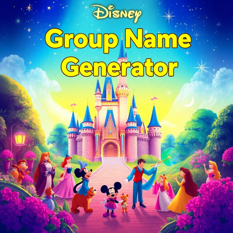 Disney Group Name Generator