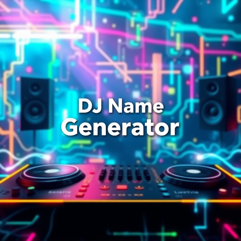 Dj Name Generator Electro