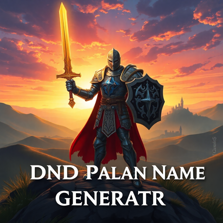 Dnd Paladin Name Generator