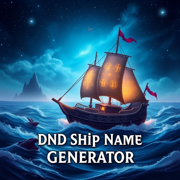 Dnd Ship Name Generator