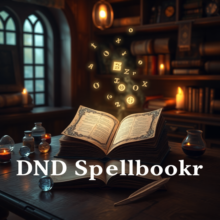 Dnd Spellbook Generator