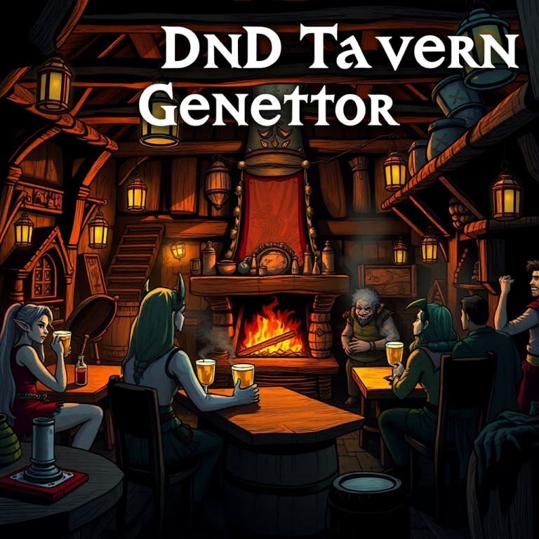 Dnd Tavern Generator