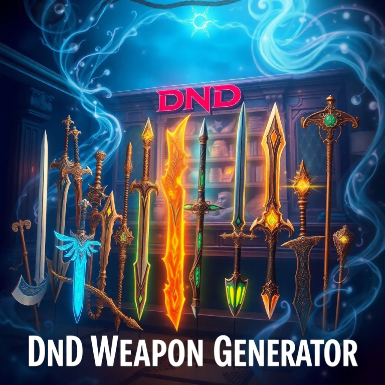 Dnd Weapon Generator