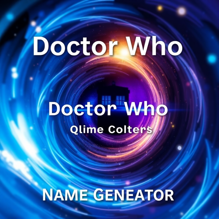 Doctor Who Name Generator