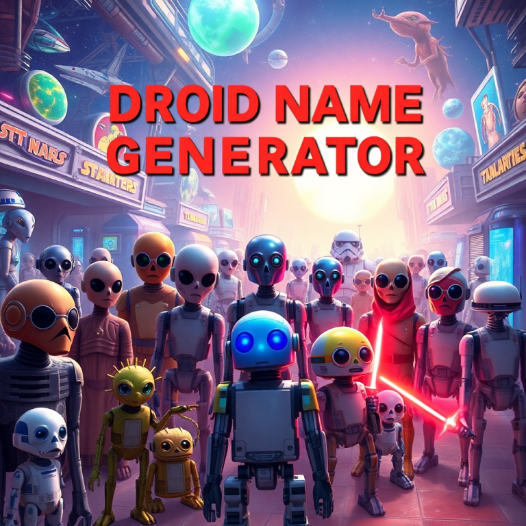 Droid Name Generator Star Wars