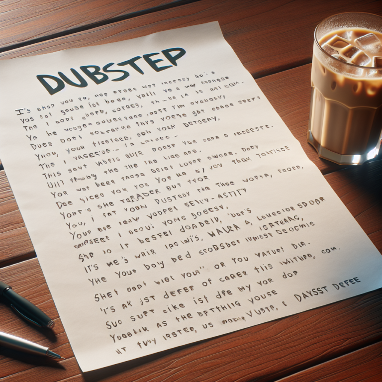 Dubstep Song Lyrics Generator
