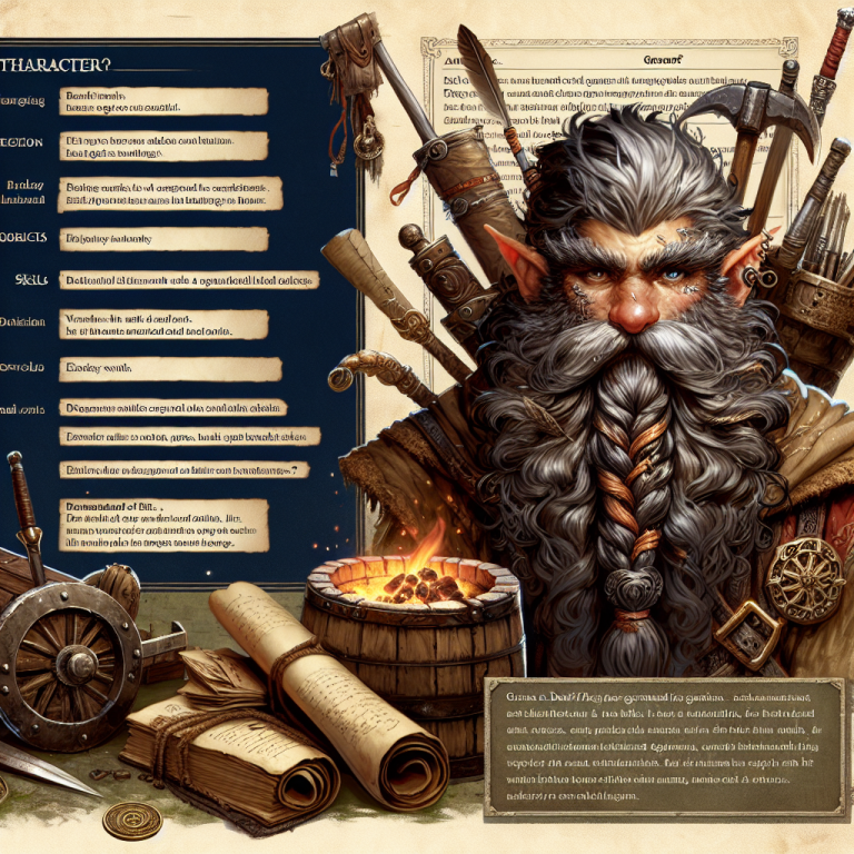 Dwarf Game Character Generator