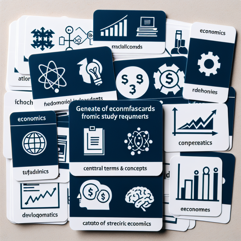 Economics Flashcard Generator