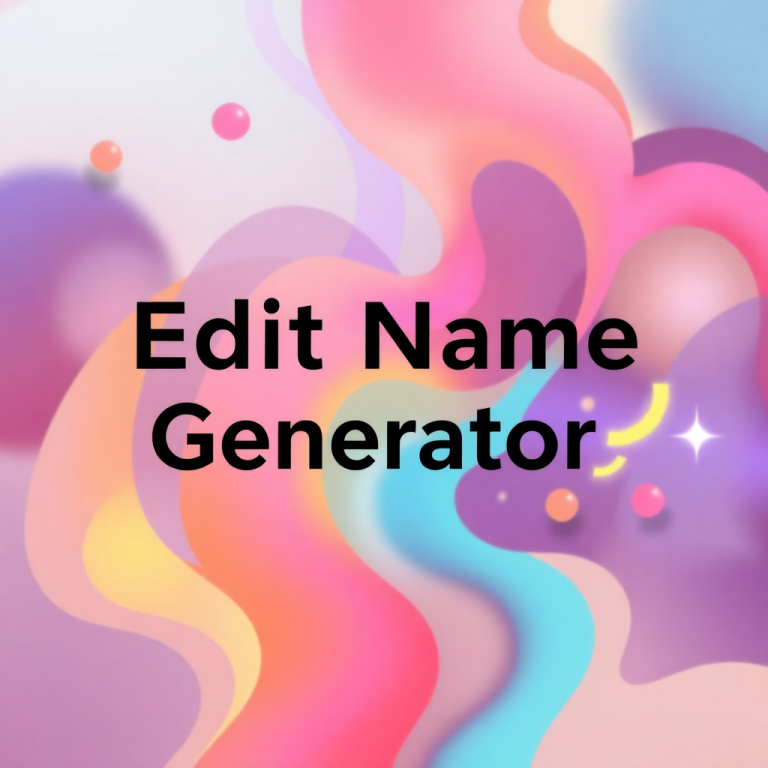 Edit Name Generator