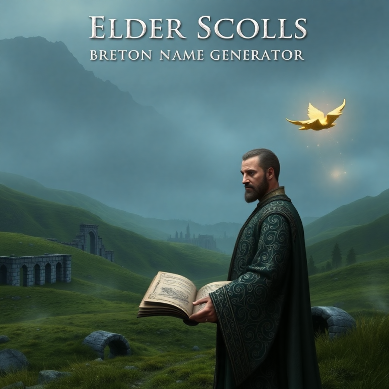 Elder Scrolls Breton Name Generator