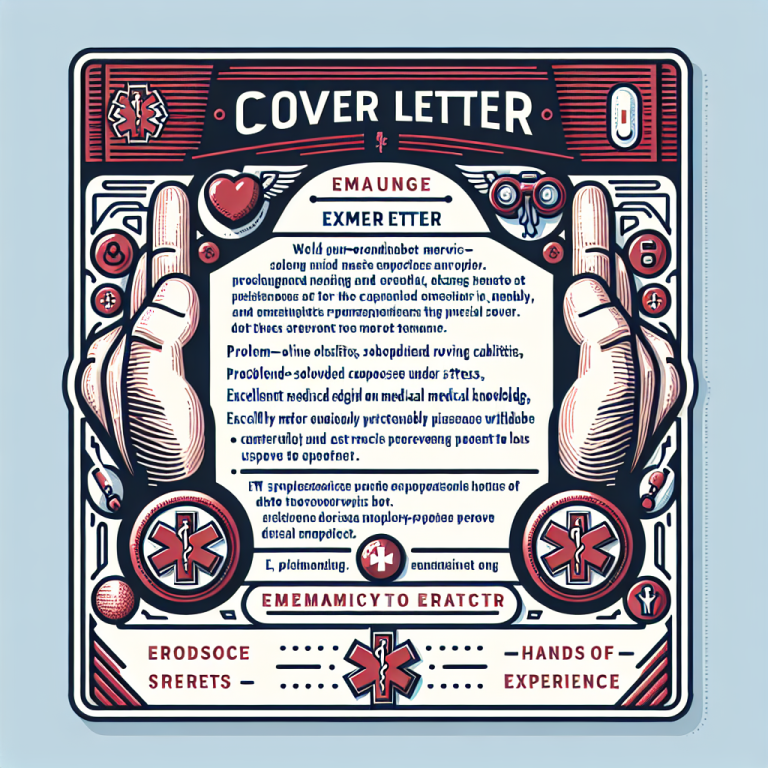 Emergency Medical Technician Cover Letter Generator