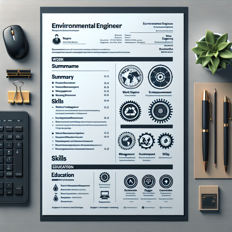 Environmental Engineer Resume Generator