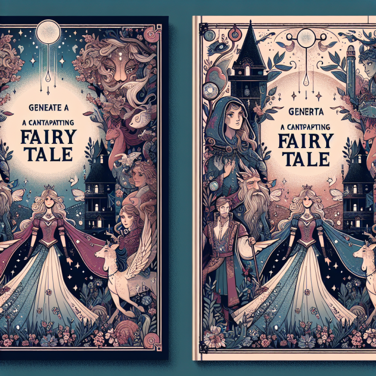 Fairytale Book Cover Generator