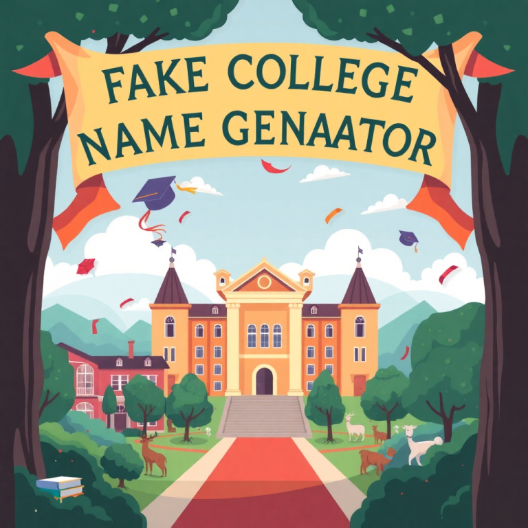 Fake College Name Generator