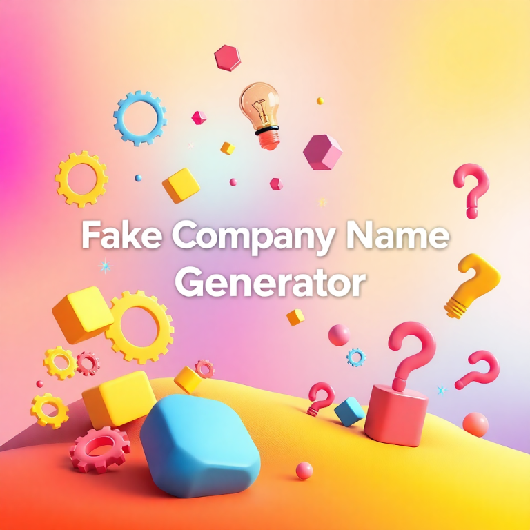 Fake Company Name Generator