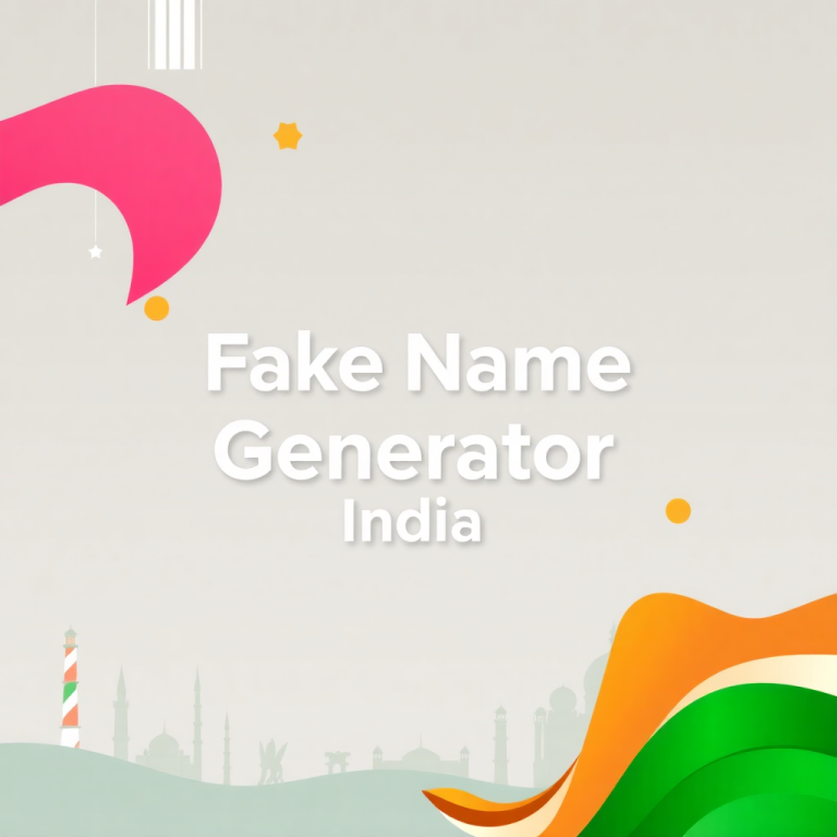 Fake Name Generator India