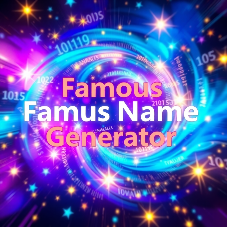 Famous Name Generator